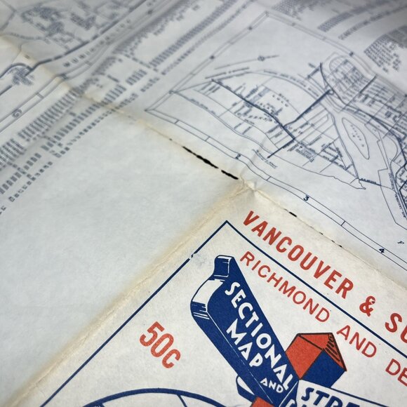 VTG Dominion Maps Dail Map Of The City Of Vancouver And Adjacent Municipalities - Picture 13 of 13
